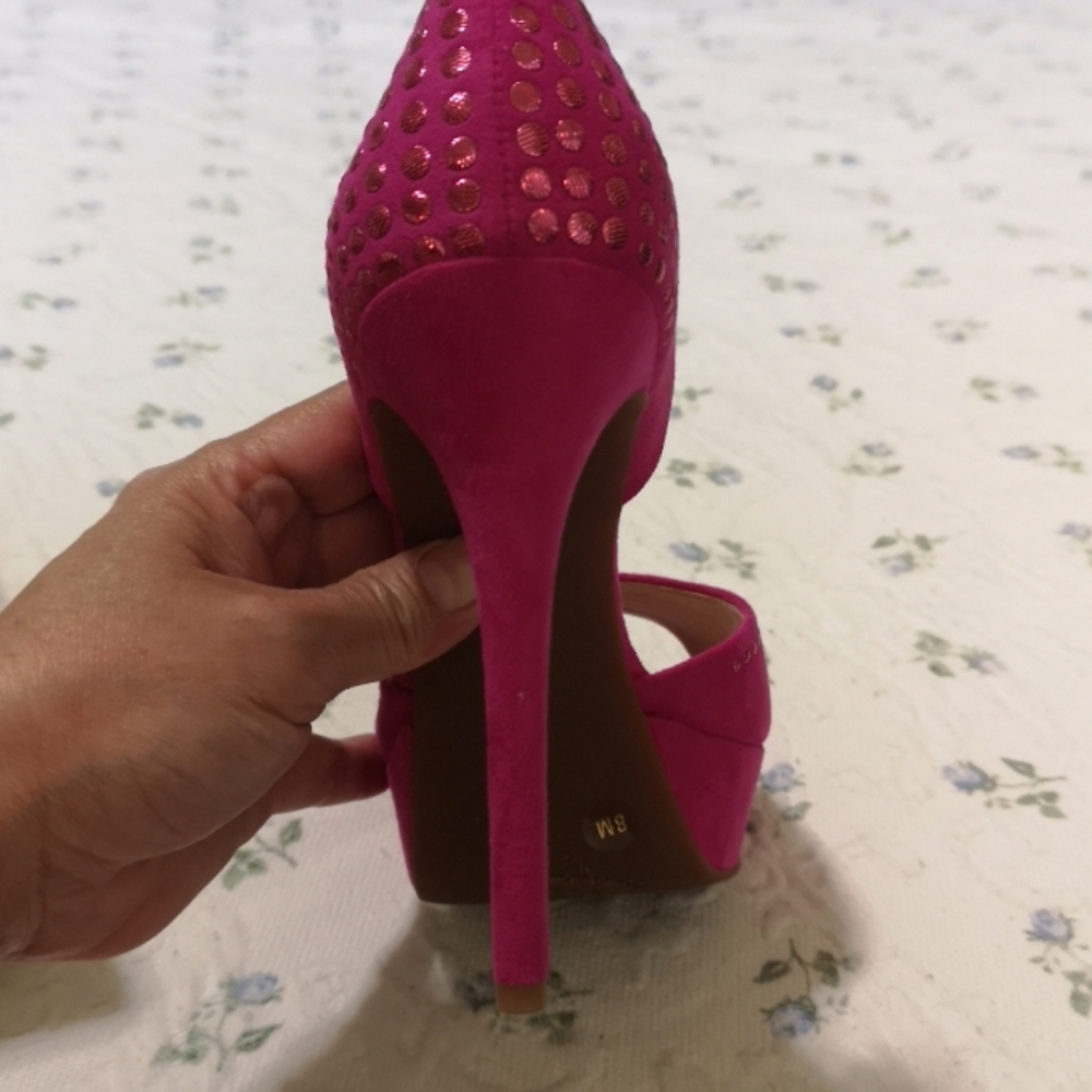 Fuschia flame Gianni bini heels - Picture 4 of 4